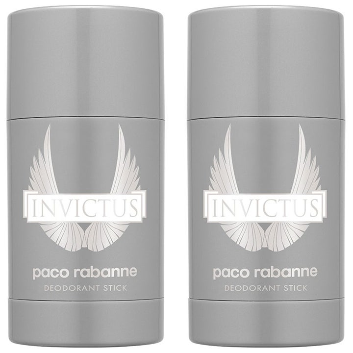 Paco Rabanne Invictus 75 ml deodorant stick mod lugt i to grå beholdere med det ikoniske sølvvinge logo