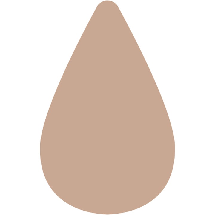 Starskin Stocking Spray Color 30 100 ml selvbruner til kroppen vist som en dråbeformet beige farveprøve.