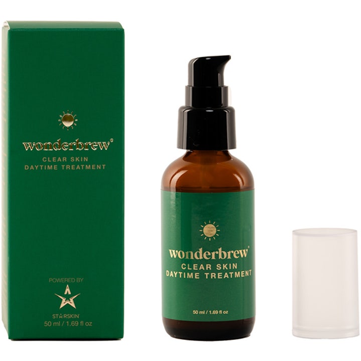 Starskin Wonderbrew Clear Skin Daytime Treatment 50 ml dagcreme i brun glasflaske med grøn æske.