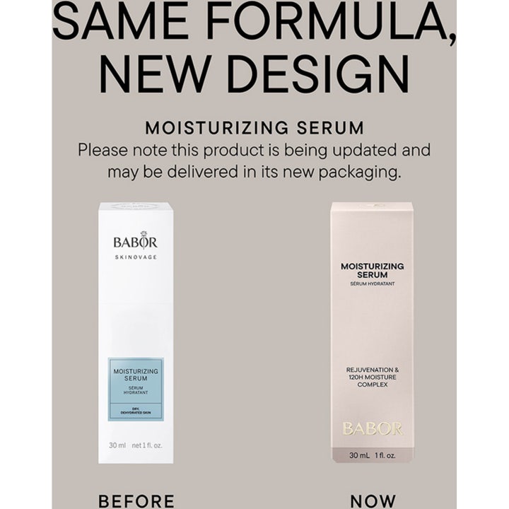 Babor Moisturizing Serum 30 ml fugtgivende ansigtsserum i en stilfuld frostet glasflaske med hvidt låg