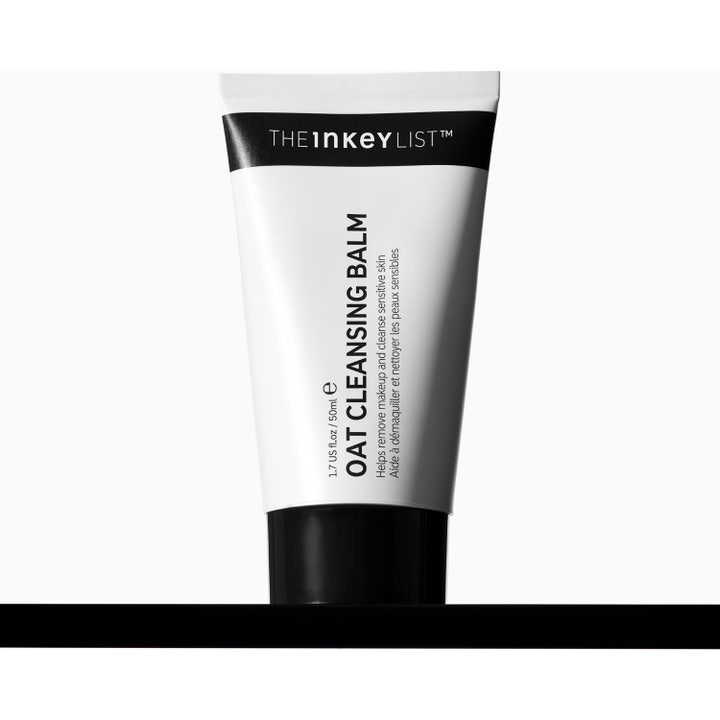 The INKEY List Oat Cleansing Balm 50 ml beroligende ansigtsrens i hvid tube med sort låg