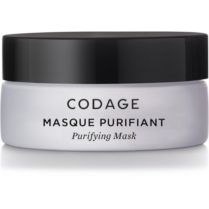 Codage Masque Purifiant rensende ansigtsmaske i hvid krukke med sort låg der giver en klarere hud