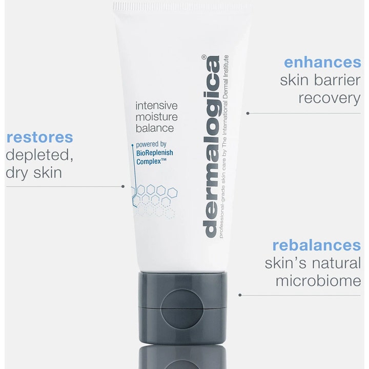Dermalogica Intensive Moisture Balance 100 ml dagcreme i hvid tube til tør hud der genopretter hudens balance