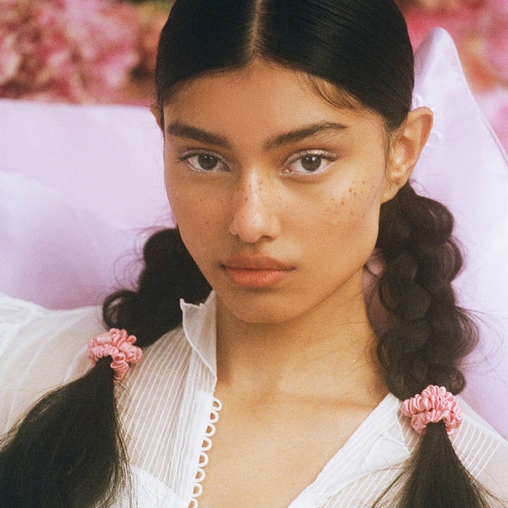 Pure Silk Skinny Scrunchies Rose