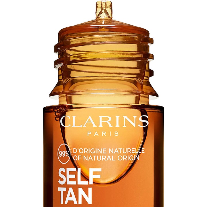 Clarins Radiance-Plus Golden Glow Booster Face 15 ml selvbruner dråber i ravfarvet glas med 99% naturlig oprindelse