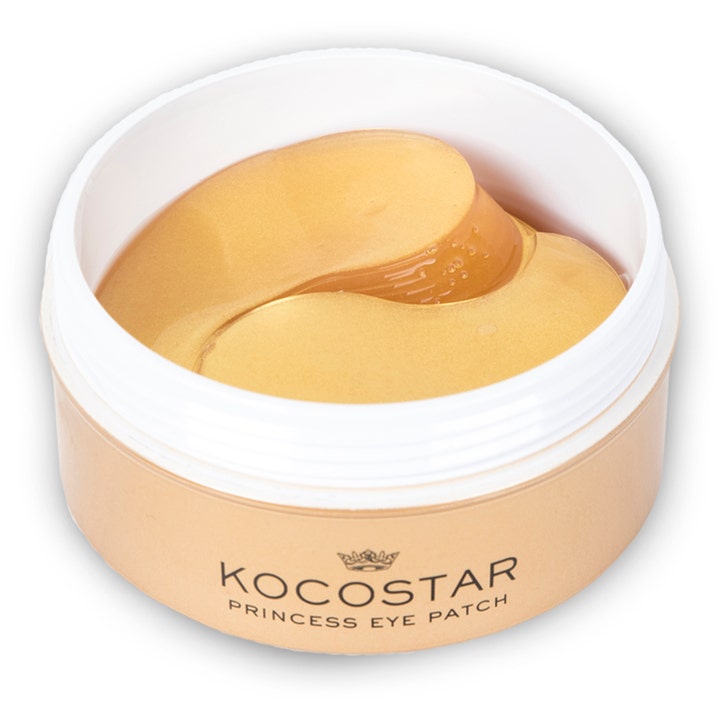 Kocostar Princess Eye Patch 30 stk fugtgivende øjenmasker i en krukke med guldglitrende hydrogel patches