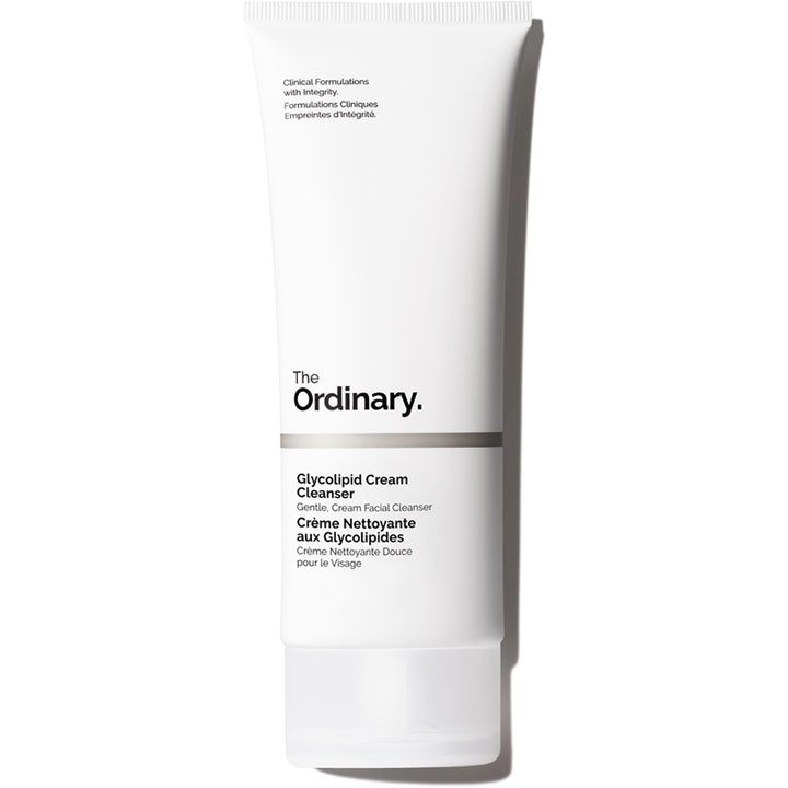 The Ordinary Glycolipid Cream Cleanser 150 ml rensecreme som renser huden effektivt i en hvid tube.