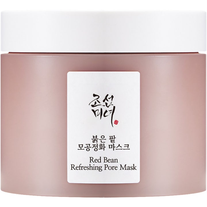 Beauty of Joseon Red Bean Refreshing Pore Mask 140 ml lermaske der renser porer i støvet rosa krukke