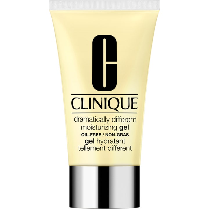 Clinique Dramatically Different Moisturizing Gel 50ml fugtgivende ansigtsgel i lysegul tube med sølvlåg
