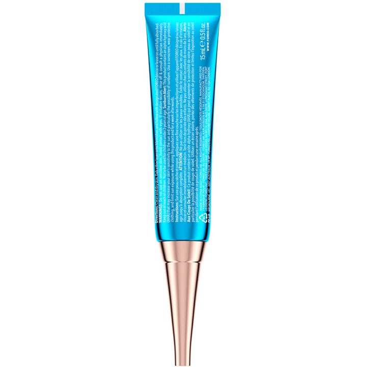 FOREO Blemish Solution 15 ml spot treatment i blå tube med hvid tekst og spids applikator i metal.