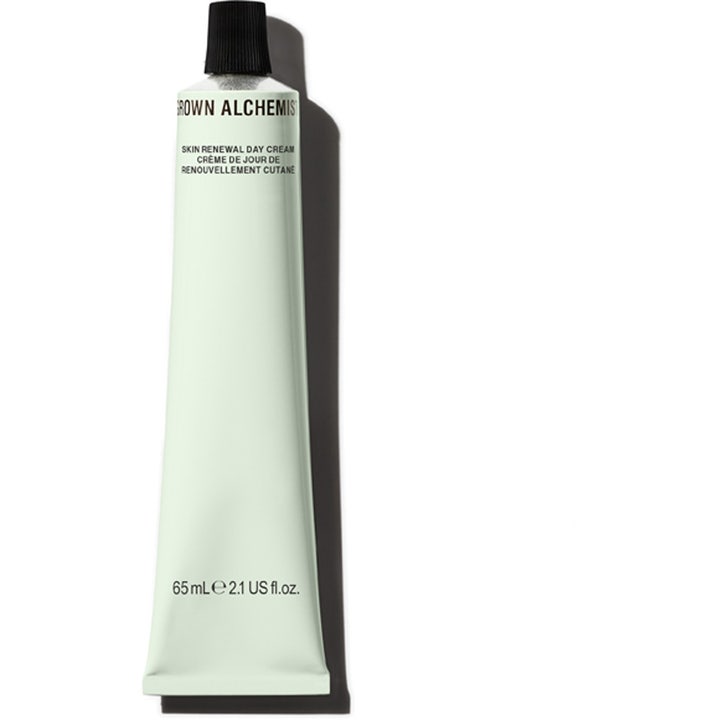 Grown Alchemist Skin Renewal Day Cream 65 ml fornyende ansigtscreme i lysegrøn tube med sort skruelåg