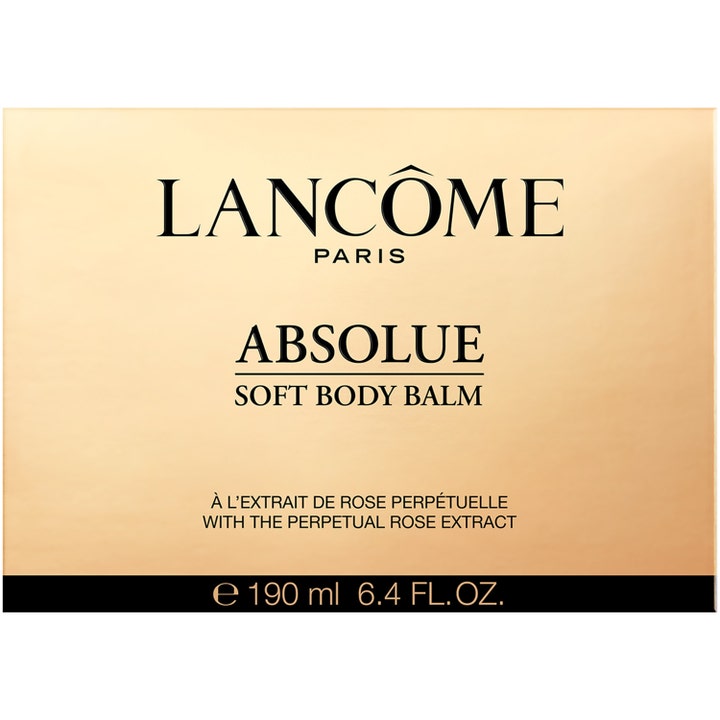 Lancôme Absolue Soft Body Balm 190 ml blødgørende bodylotion i luksuriøs gylden papæske med roseekstrakt