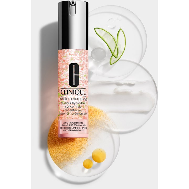 Clinique Moisture Surge Eye 96H Hydro-Filler Concentrate 15 ml fugtgivende øjencreme i lyserød gel med aloe vera