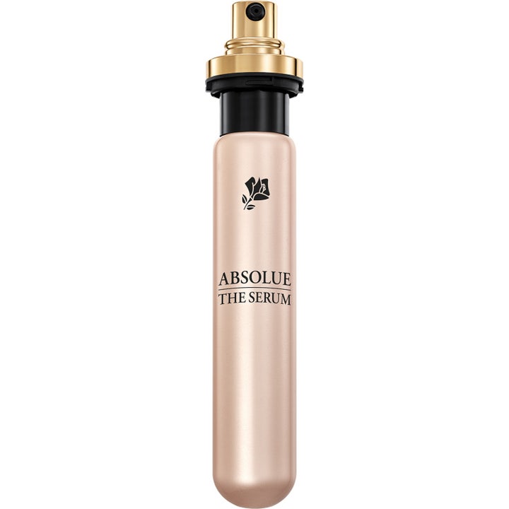Lancôme Absolue The Serum cellefornyende ansigtsserum i guldflaske med en separat lyserød refill-patron