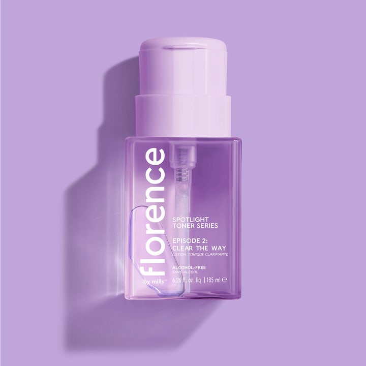 Florence by Mills Spotlight Toner Series 2 Clear The Way 185 ml alkoholfri toner i lilla gennemsigtig flaske