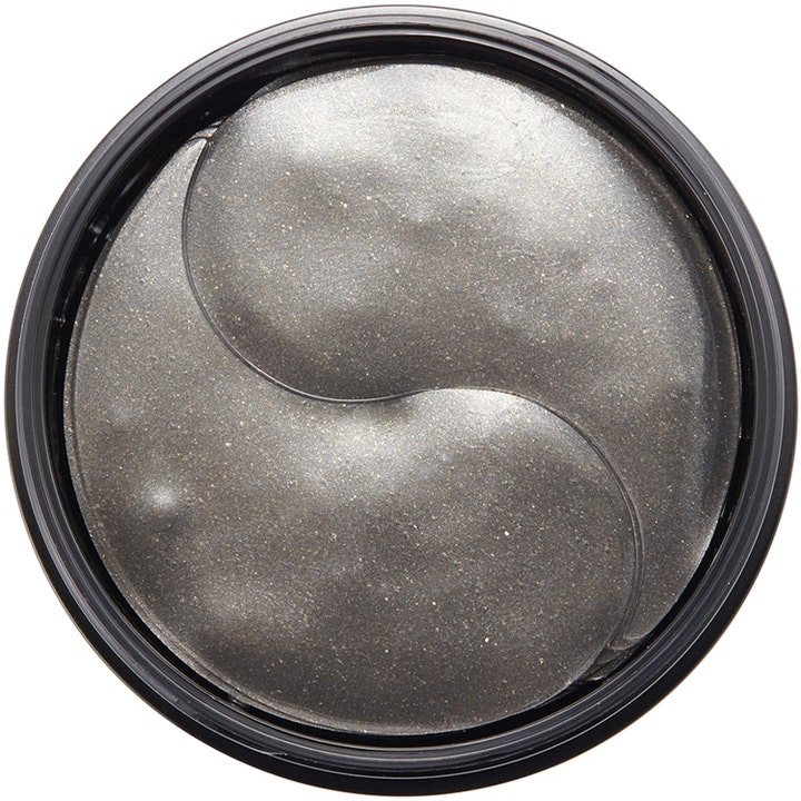 Mizon Black Pearl Eye Gel Patch 84 g fugtgivende eye patches med glitrende sorte hydrogel-masker i krukke