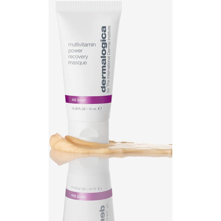 Dermalogica AGE smart Multivitamin Power Recovery Masque 15 ml genopbyggende ansigtsmaske med cremet ferskenfarvet tekstur