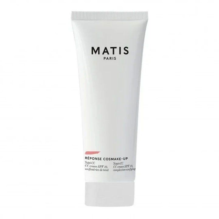 Matis Réponse Cosmake-up Nutri-CC 50 ml udlignende CC cream med SPF 10 i hvid tube med ferskenfarvet detalje