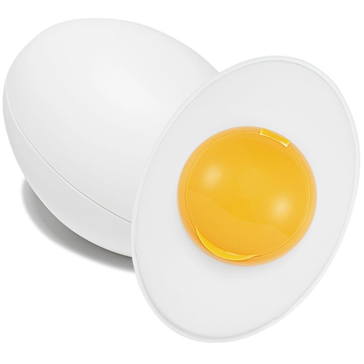 TonyMoly Egg Pore Silky Smooth Balm 20g primer der minimerer porer i hvidt æggeformet etui med gul midte