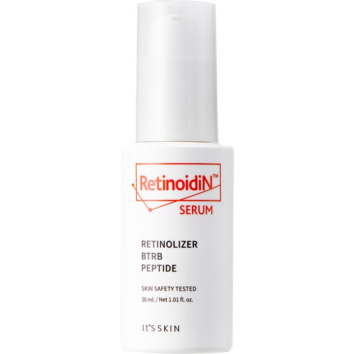 It'S SKIN RetinoidiN Serum 30 ml fornyende ansigtsserum i hvid pumpeflaske med rød tekst og klart låg