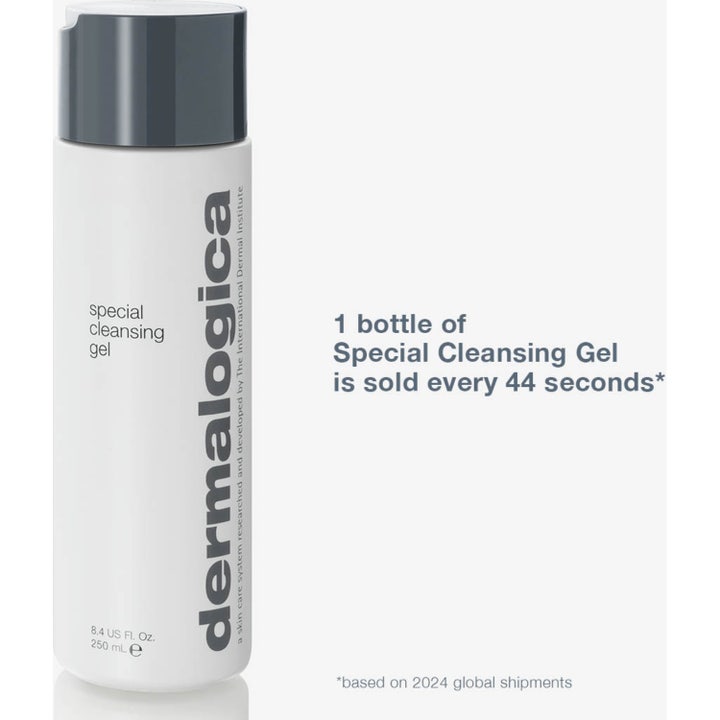 Dermalogica Special Cleansing Gel 500 ml ansigtsrens i hvid pumpeflaske der fjerner urenheder og beroliger huden.