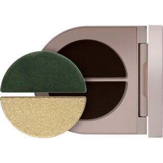 Rose Inc Satin And Shimmer Duet Eyeshadow Satin Olive And Khaki Shimmer
