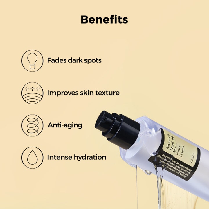 COSRX Advanced Snail 96 Mucin Power Essence 100 ml fugtgivende essence med snegle-slim viser anti-aging fordele