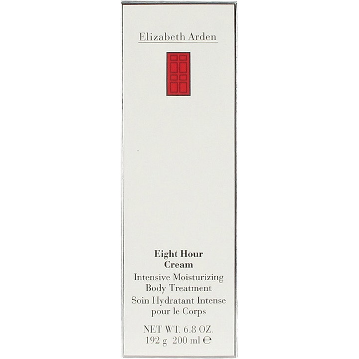 Elizabeth Arden Eight Hour Cream Body Cream 200 ml intensivt fugtgivende bodylotion i hvid æske med rødt dør-logo