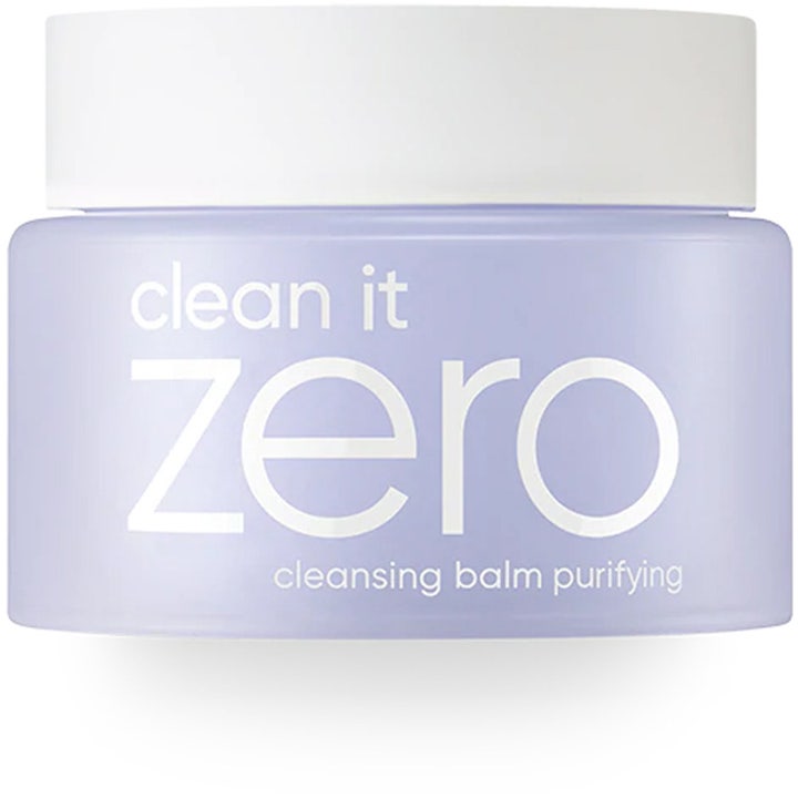 Banila Co Clean it Zero Cleansing Balm Purifying 100ml beroligende ansigtsrens i lys lilla krukke med hvidt låg