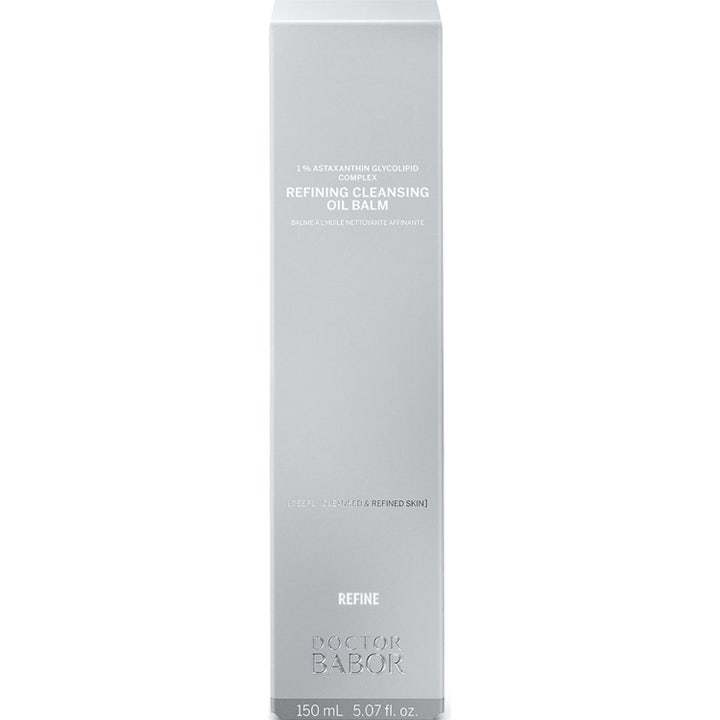 Babor Doctor Babor Refining Cleansing Oil Balm 150 ml ansigtsrens i sølvæske med 1% astaxanthin complex