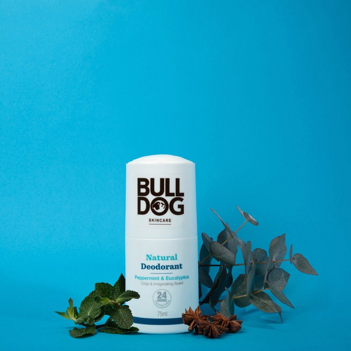 Bulldog Peppermint & Eucalyptus 75 ml deodorant stick giver 24 timers beskyttelse med friske mynteblade og eukalyptus.