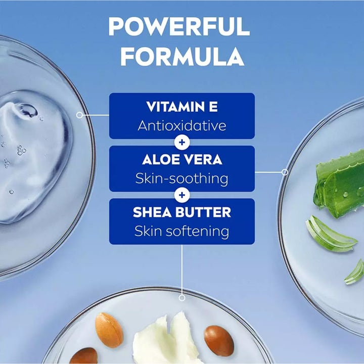 NIVEA Care Soothing Cream 200 ml beroligende kropscreme med vitamin E, aloe vera og blødgørende sheasmør.