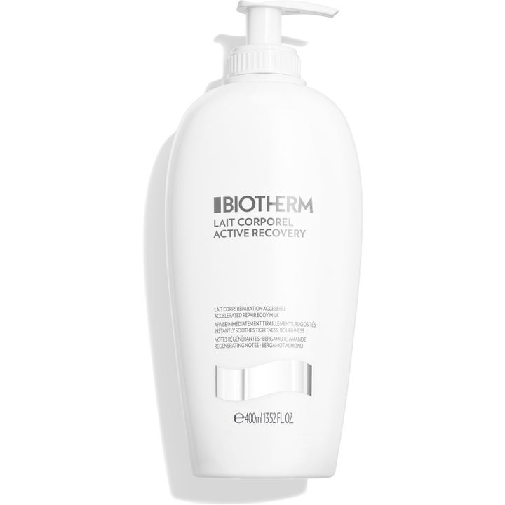Biotherm Lait Corporel Active Recovery 400 ml beroligende kropslotion i hvid pumpeflaske