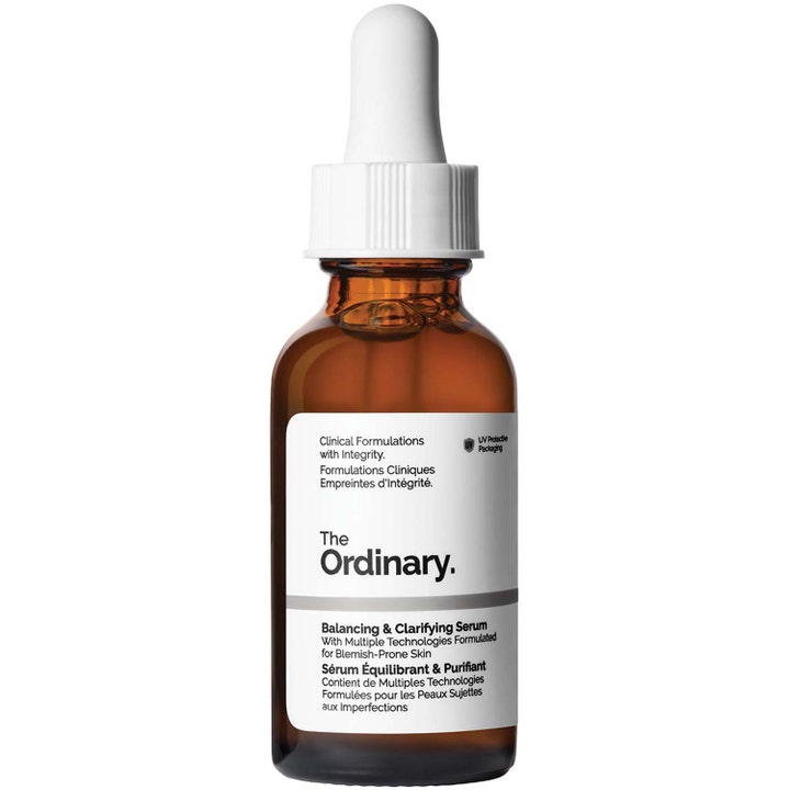 The Ordinary Balancing & Clarifying Serum 30 ml balancerende ansigtsserum i brun glasflaske med hvid pipette