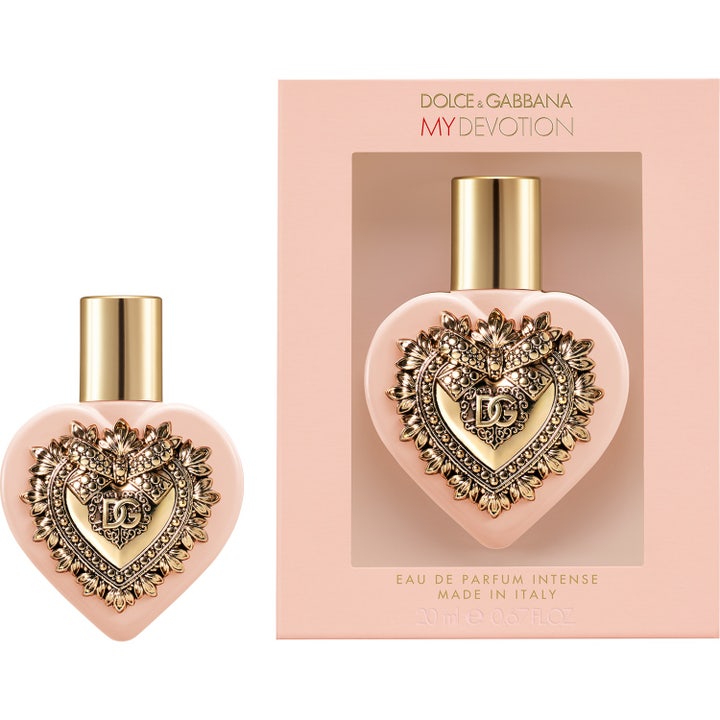 Dolce & Gabbana My Devotion EdP Intense 20 ml dameparfume i hjerteformet lyserød flakon med æske