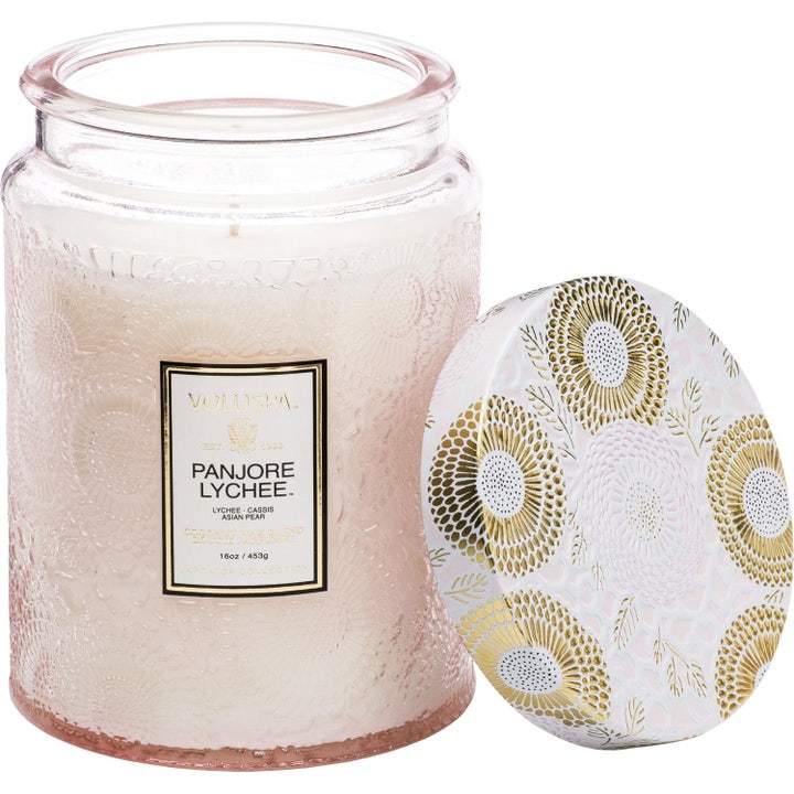 Large Glass Jar Candle Panjore Lychee 100H