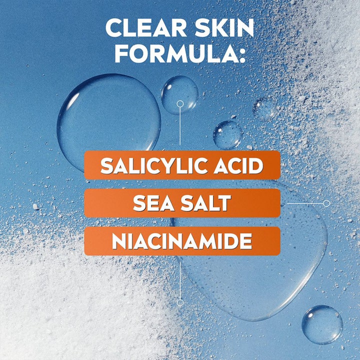 NIVEA Derma Skin Clear Wash Gel 150 ml rengøringsgel med salicylsyre, havsalt og niacinamid mod urenheder.