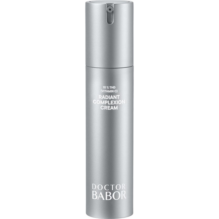 Doctor Babor Radiant Complexion Cream 50 ml glødgivende ansigtscreme med C-vitamin i sølvfarvet pumpeflaske