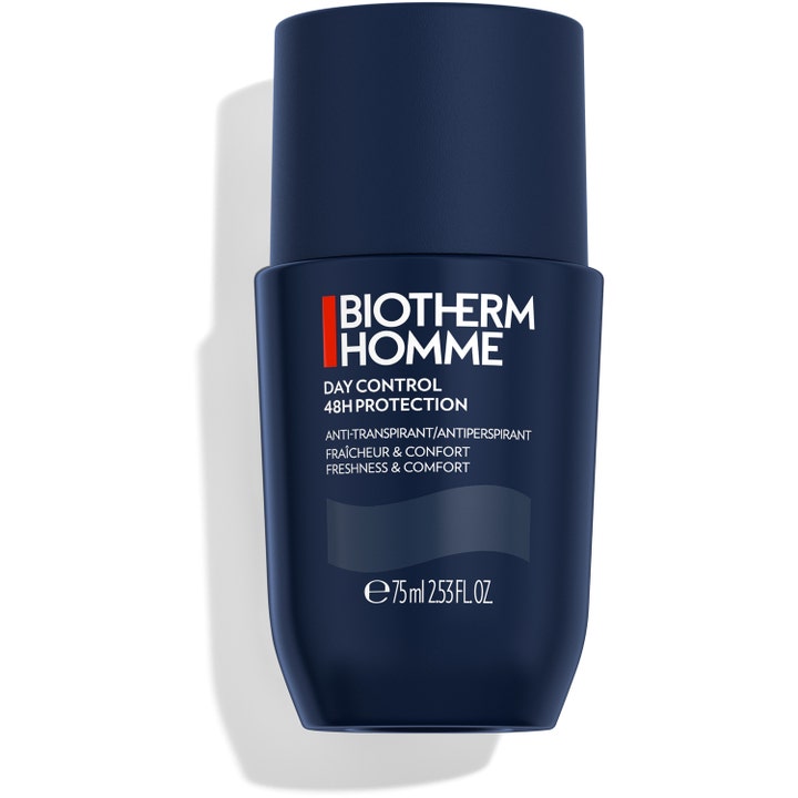 Biotherm Homme Day Control 75 ml antiperspirant deostick i en mørkeblå beholder der modvirker sved.