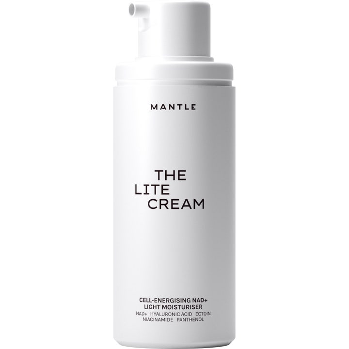 MANTLE The Lite Cream 50 ml energigivende dagcreme med en glansfuld lysegul og cremet tekstur