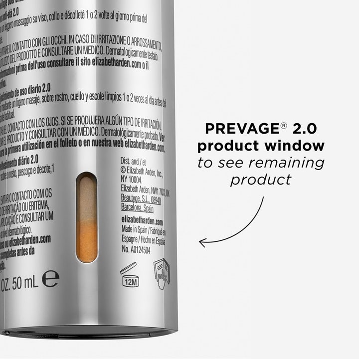 Elizabeth Arden Prevage Anti-aging Daily Serum 2.0 50 ml i sølvbeholder med gennemsigtigt vindue