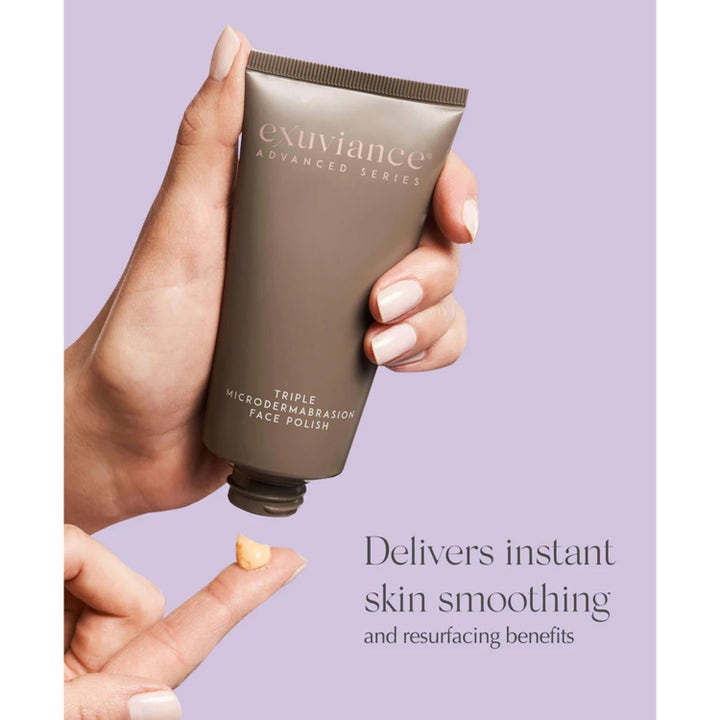 Exuviance Triple Microdermabrasion Face Polish 75 g peeling i tube giver en glat hud med cremet tekstur