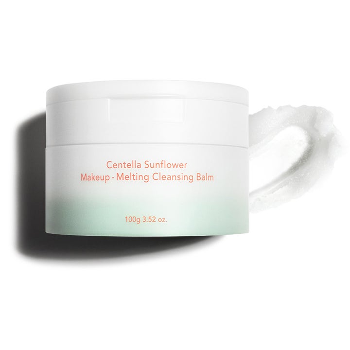 haruharu wonder Centella Sunflower Makeup-Melting Cleansing Balm 100 g ansigtsrens i hvid krukke med cremet tekstur