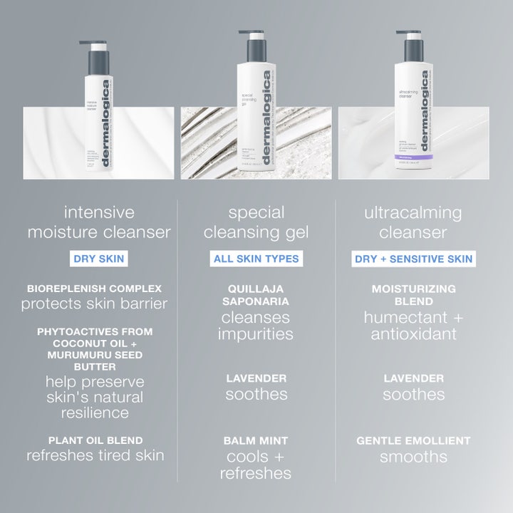 Dermalogica Intensive Moisture Cleanser 295 ml fugtgivende rens med cremet hvid konsistens der pumpes ud i hånden