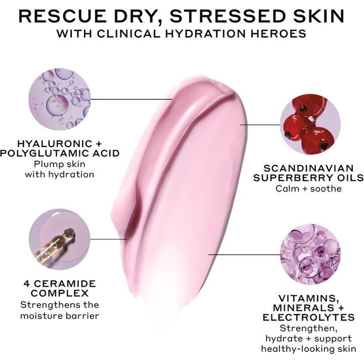 Ole Henriksen Strength Aprés-Skin 75 ml fugtgivende ansigtscreme med lyserød tekstur, ceramider og hyaluronsyre