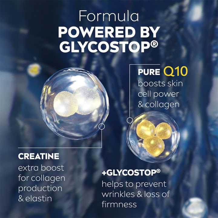 NIVEA Q10 Power Firming Day Cream 50 ml med Glycostop og kreatin der modvirker rynker og tab af fasthed