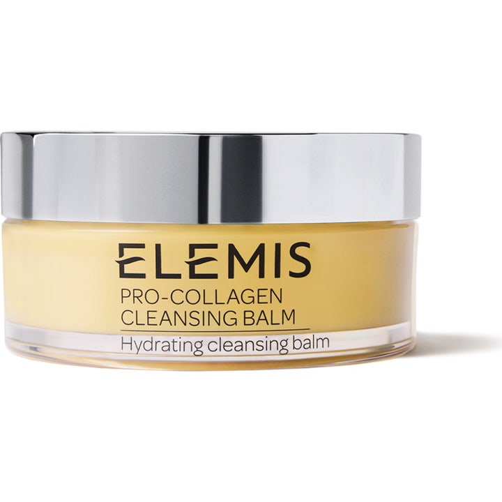 Elemis Pro-Collagen Cleansing Balm 100 g fugtgivende ansigtsrens og sminkefjerner i klar krukke med sølvlåg