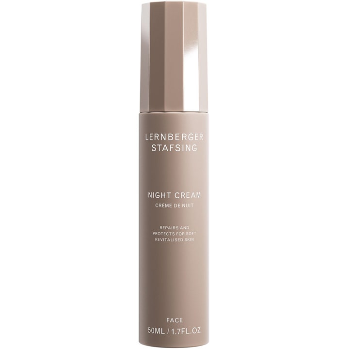 Lernberger Stafsing Night Cream 50 ml reparerende natcreme i beige flaske med facetteret låg
