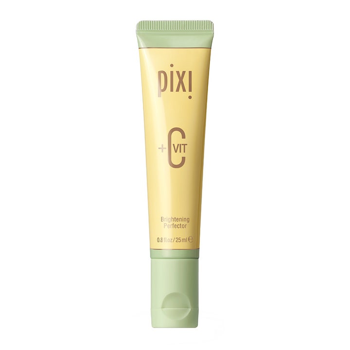 Pixi +Vit C Brightening Perfector 25 ml glødgivende ansigtscreme i gul tube med lysegrønt låg