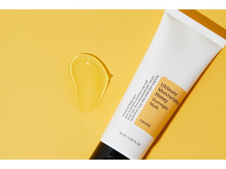 COSRX Ultimate Moisturizing Honey Overnight Mask 60 ml fugtgivende nattmaske med propolis og klar gylden gel